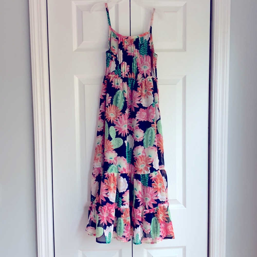 Girls floral cactus print dress 🌵 🌸